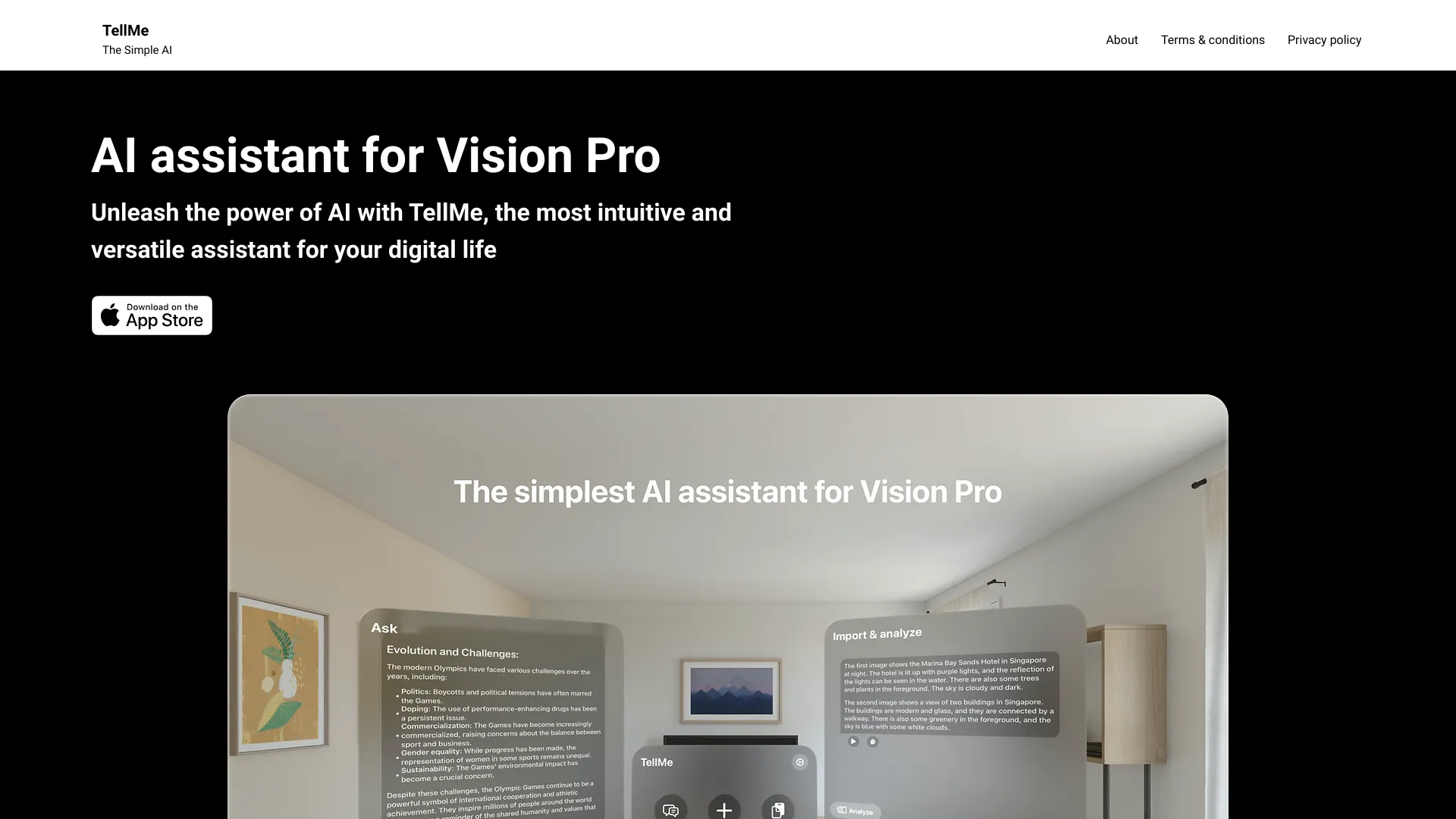TellMe | The Simple AI - AI Tool Ocean