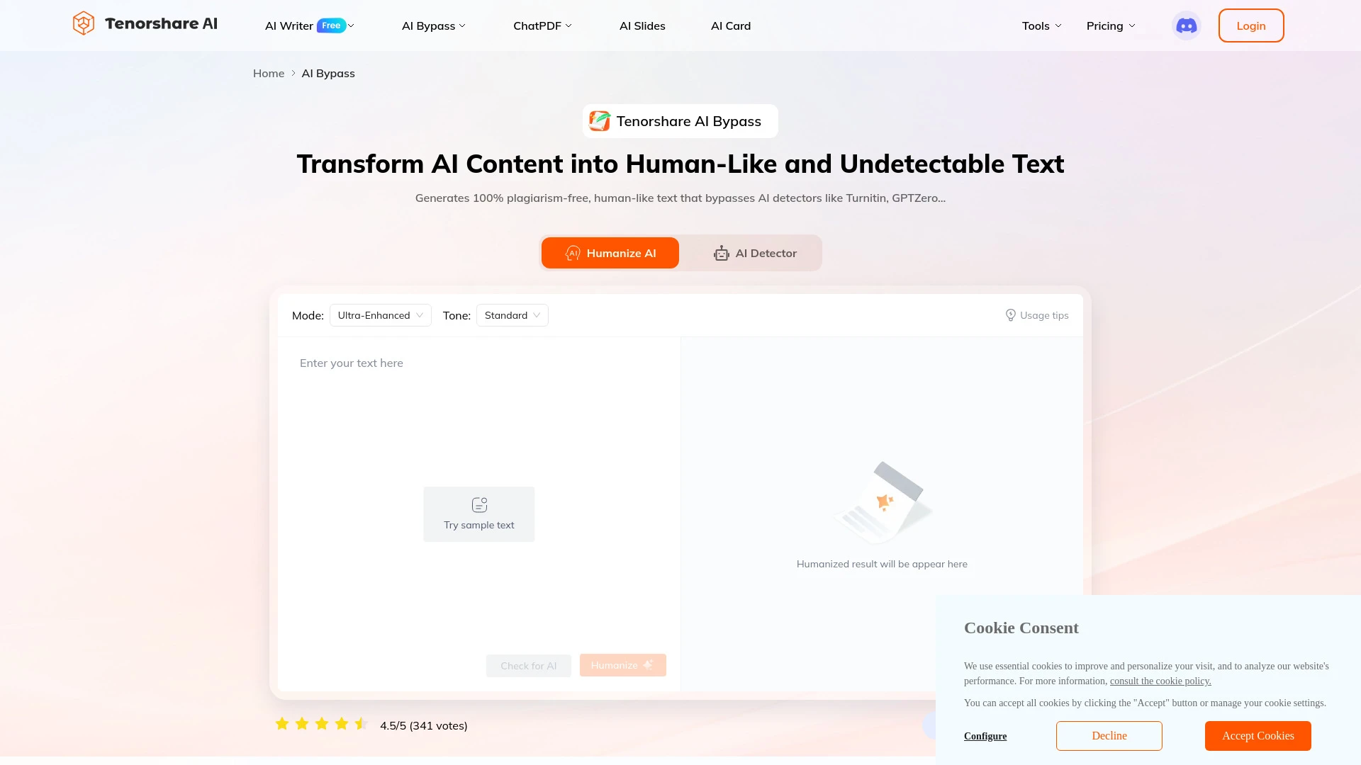 Tenorshare AI Bypass - AI Tool Ocean