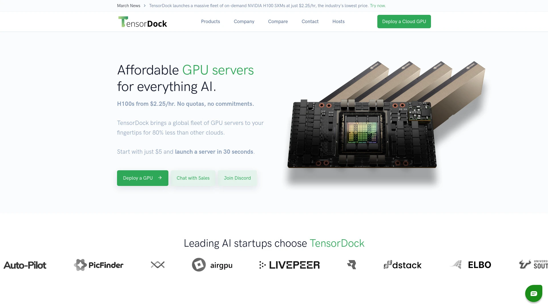 TensorDock - AI Tool Ocean