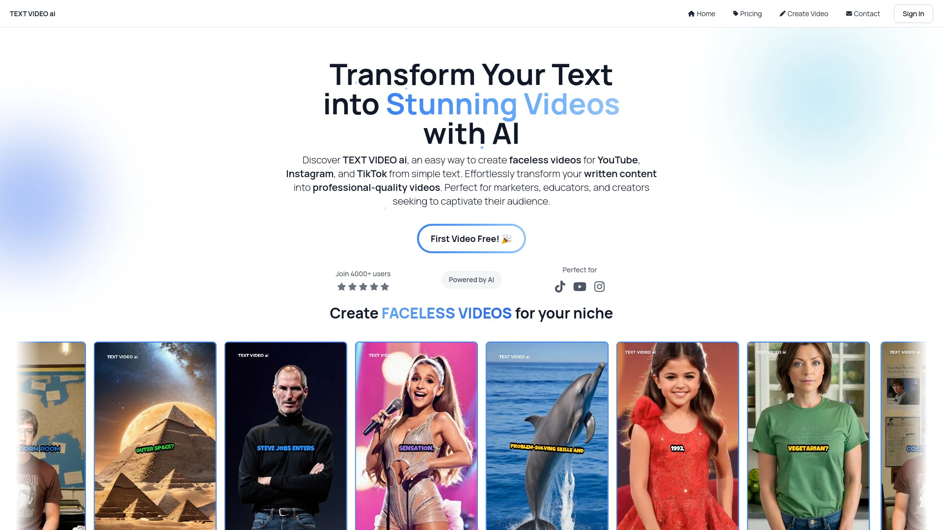 TEXT VIDEO ai - AI Tool Ocean