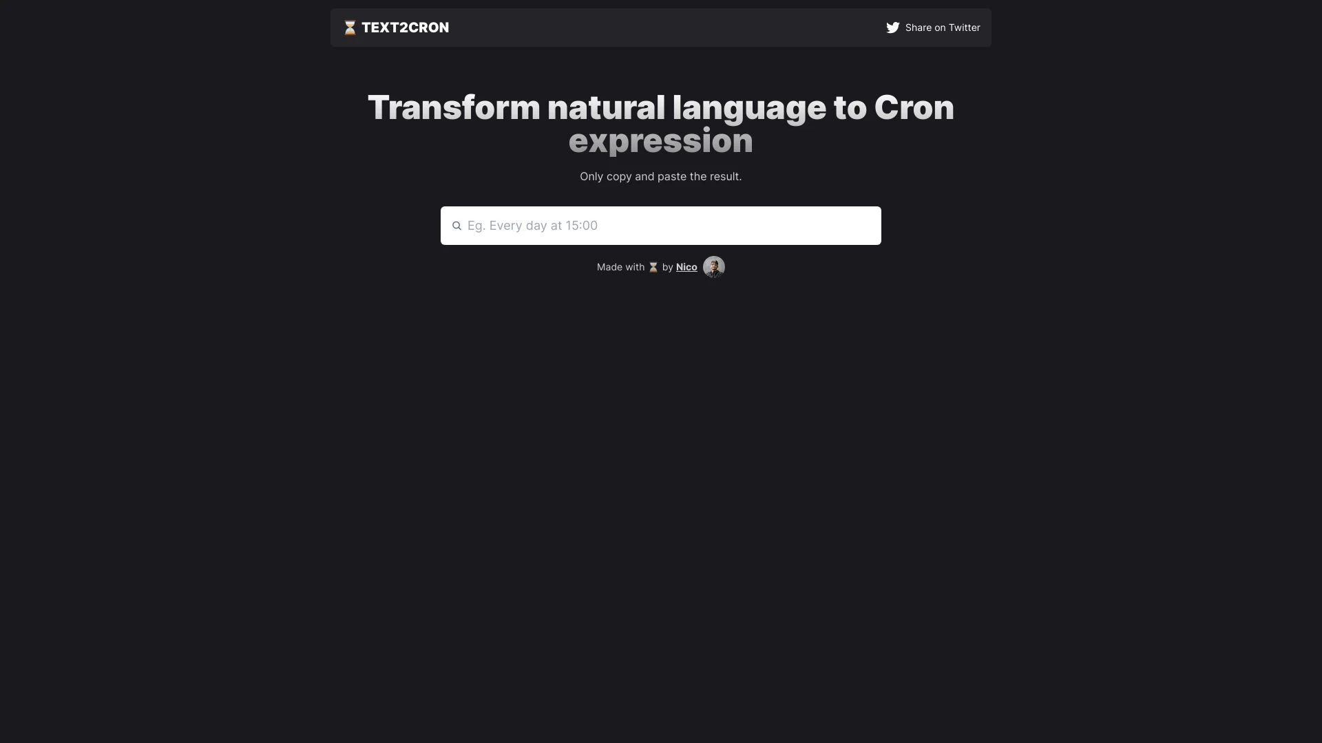 Text2Cron - AI Tool Ocean