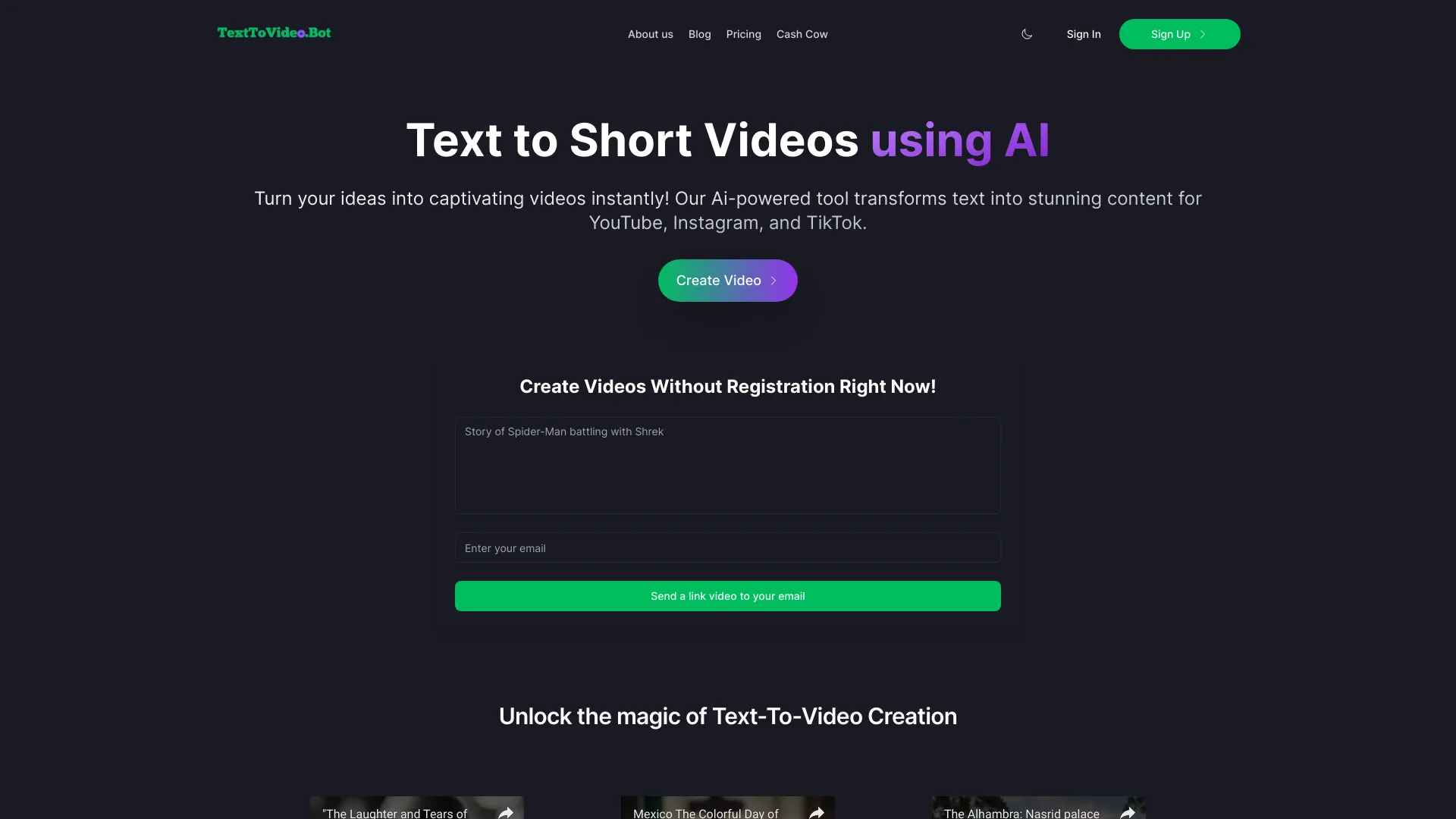 TextToVideo.Bot - AI Tool Ocean