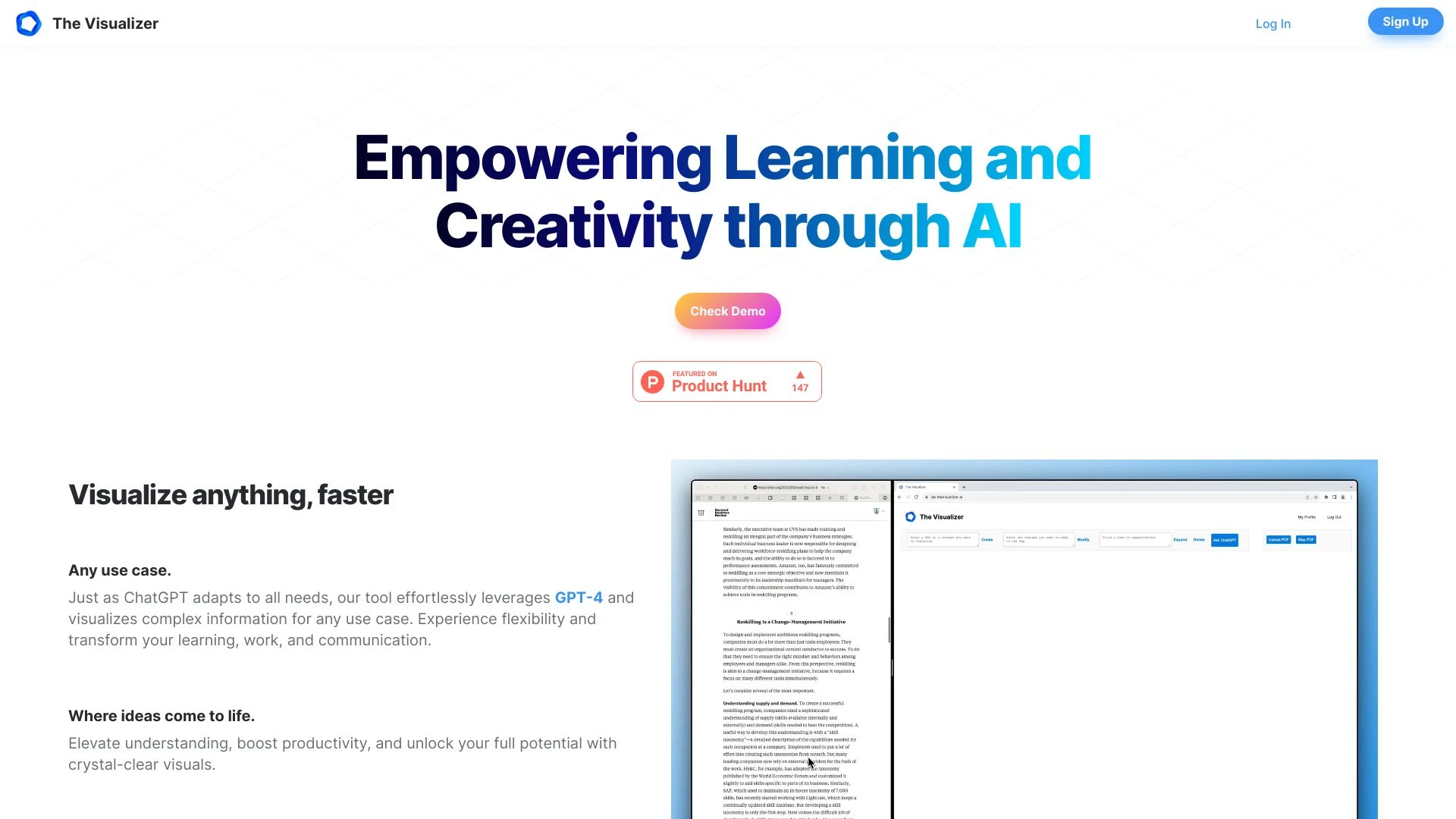 The Visualizer AI - AI Tool Ocean