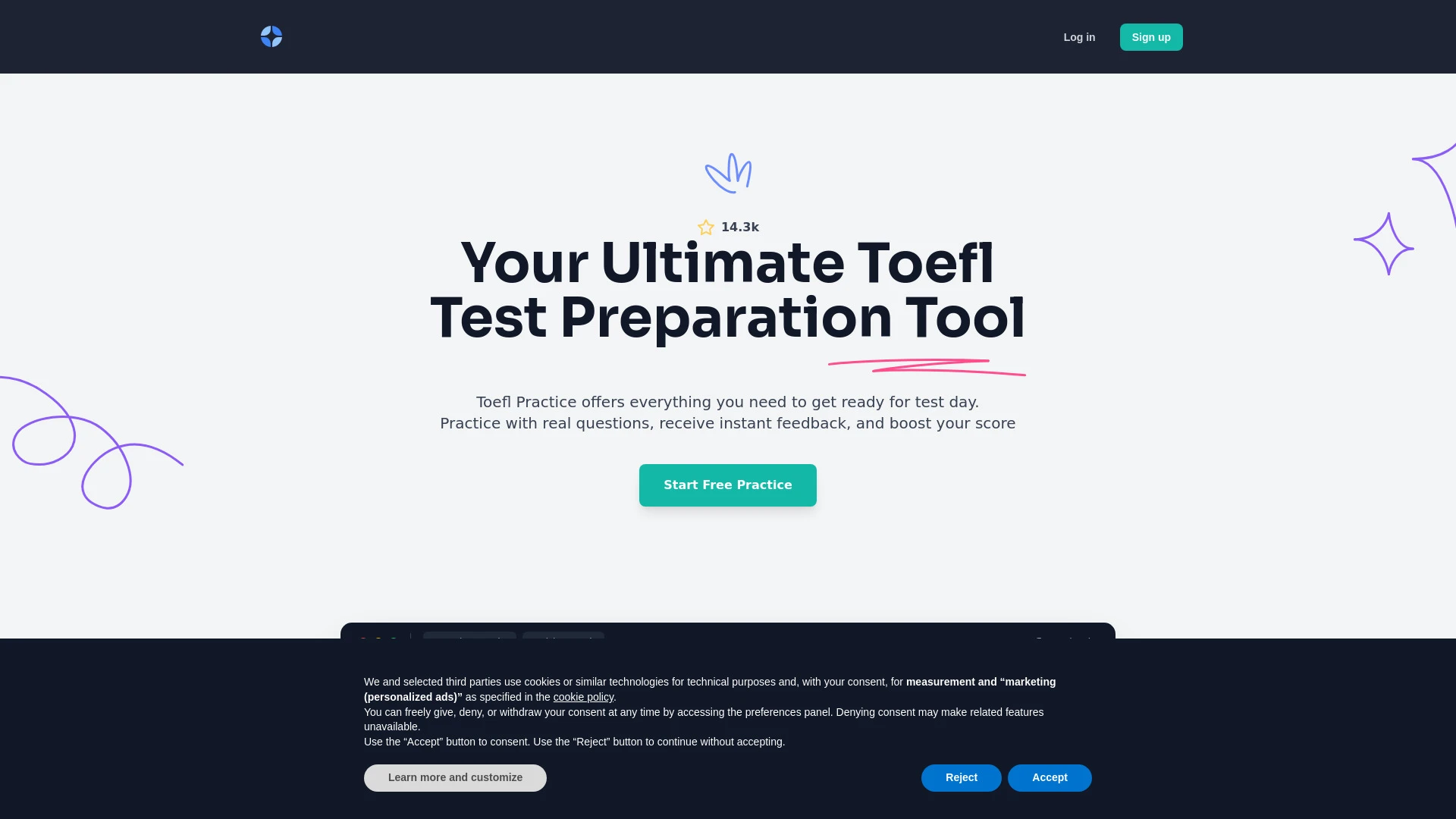 Toefl Practice - AI Tool Ocean