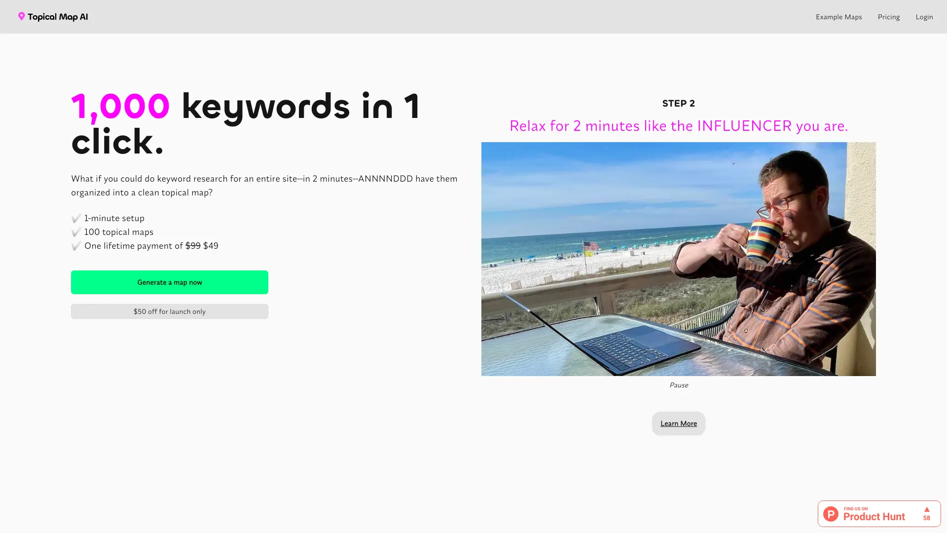 Topical Map AI - AI Tool Ocean