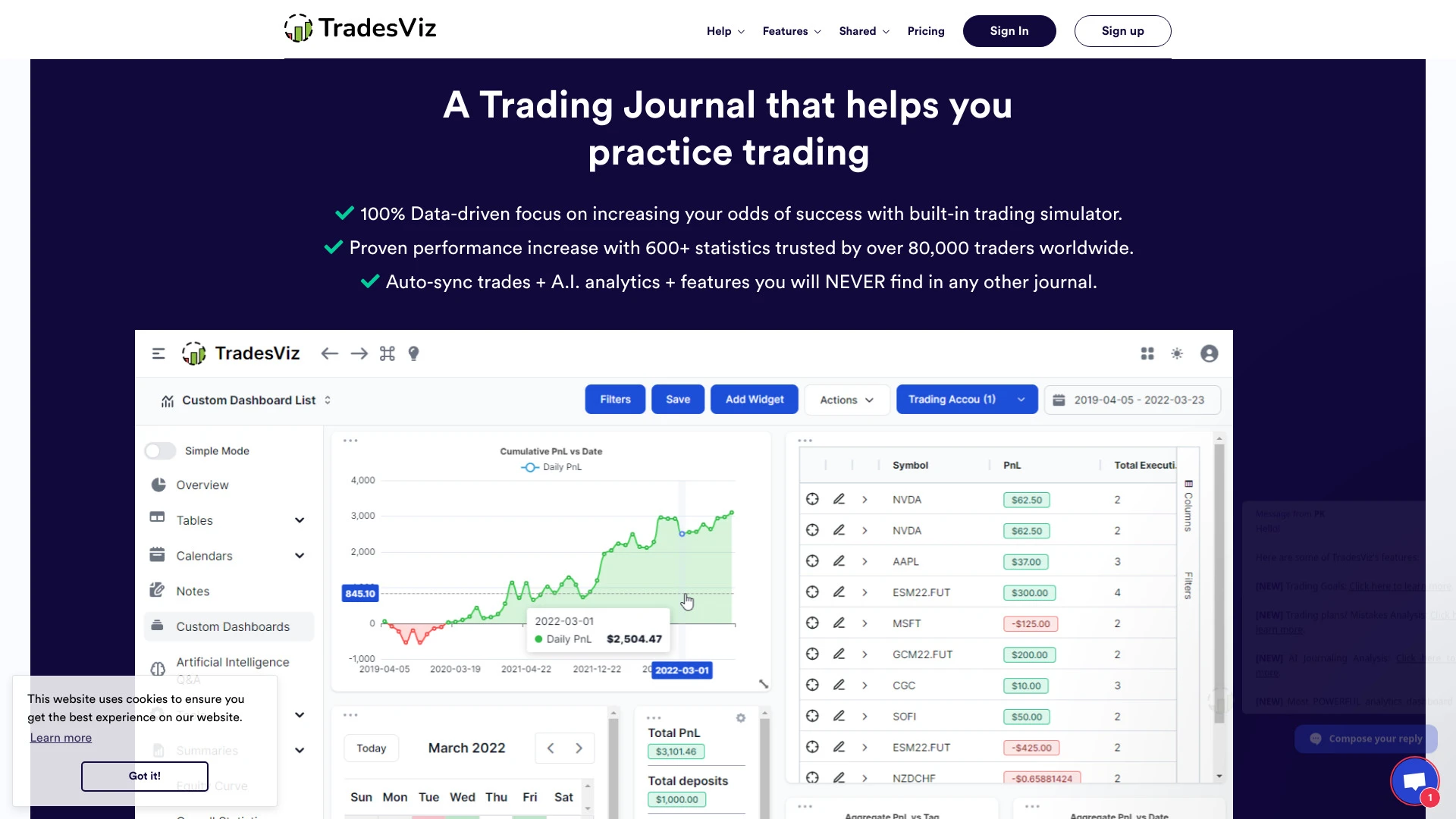 TradesViz - AI Tool Ocean