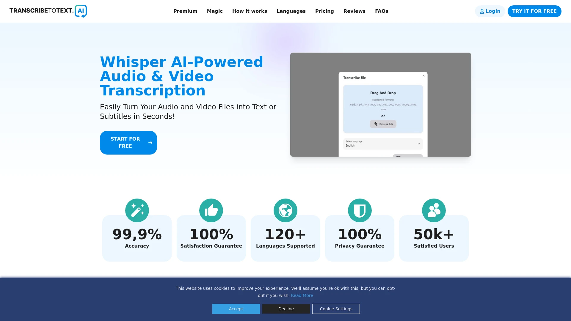 TranscribeToText.AI - AI Tool Ocean