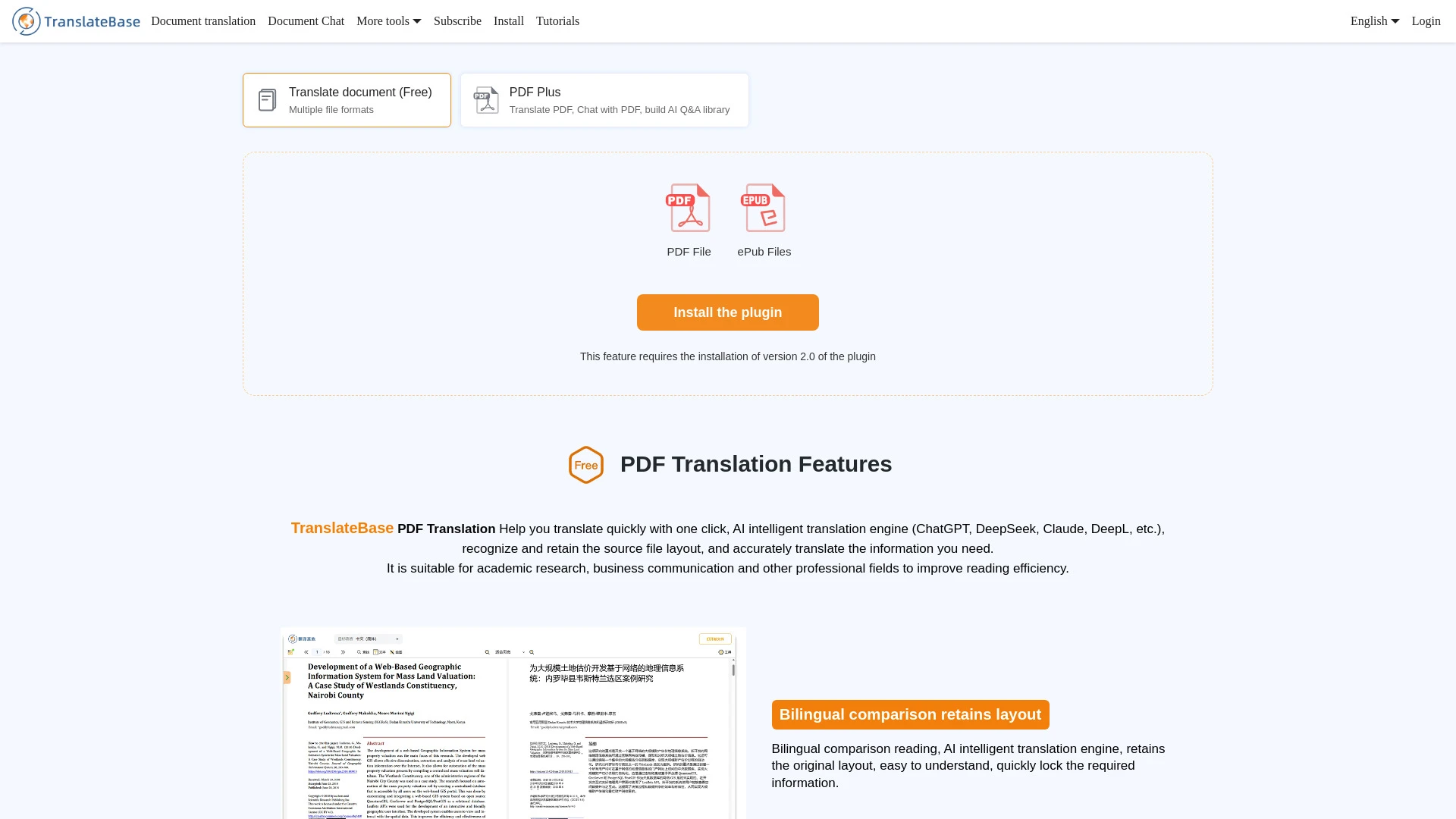 Translation Base (TranslateBase) - AI Tool Ocean