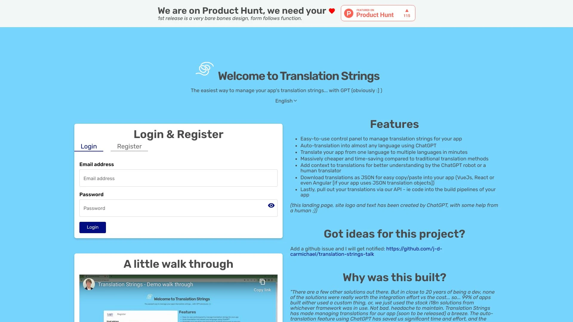 Translation Strings - AI Tool Ocean