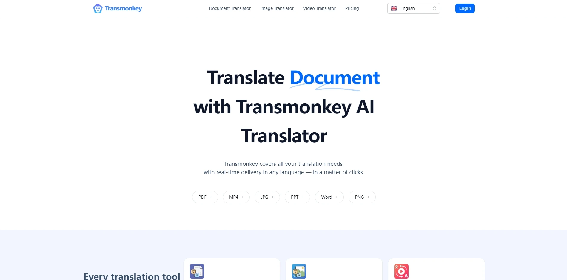 Transmonkey AI Translator Suite - AI Tool Ocean