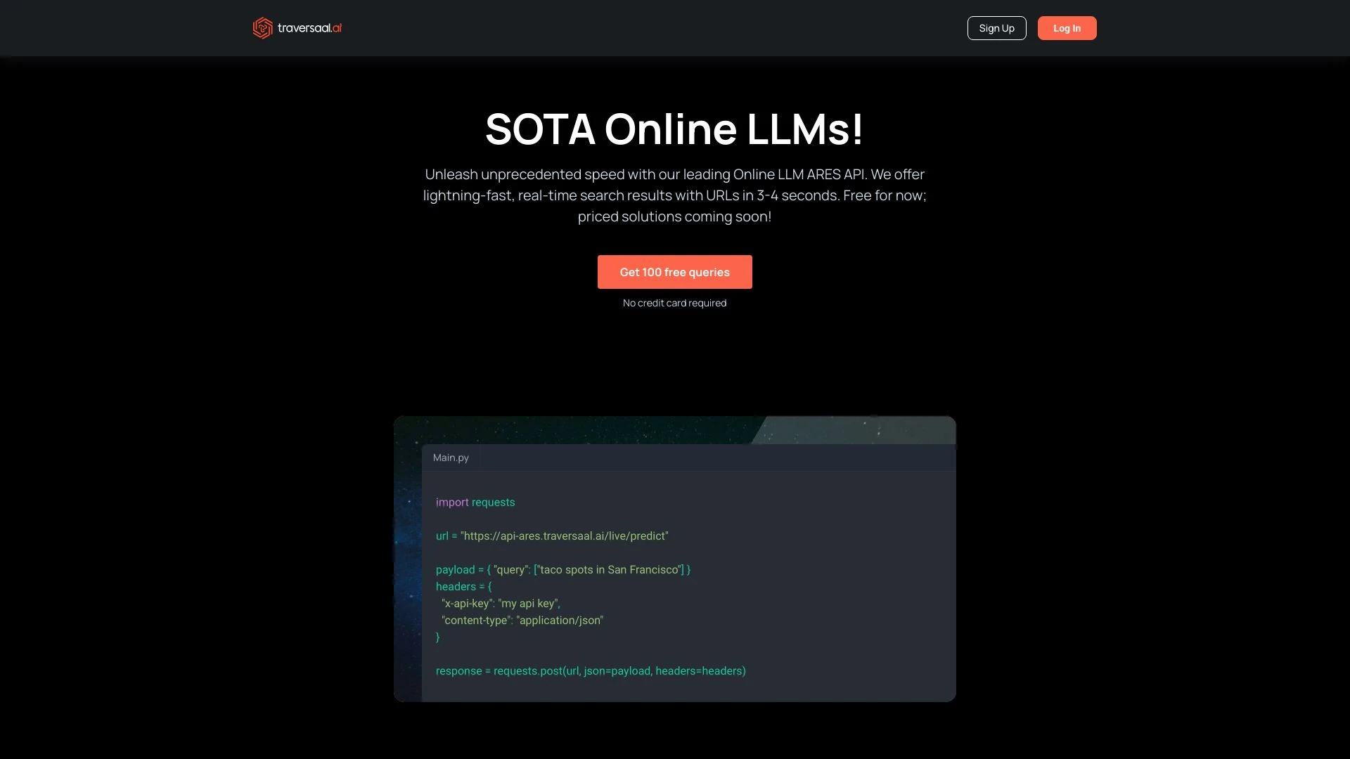 Traversaal.ai - AI Tool Ocean