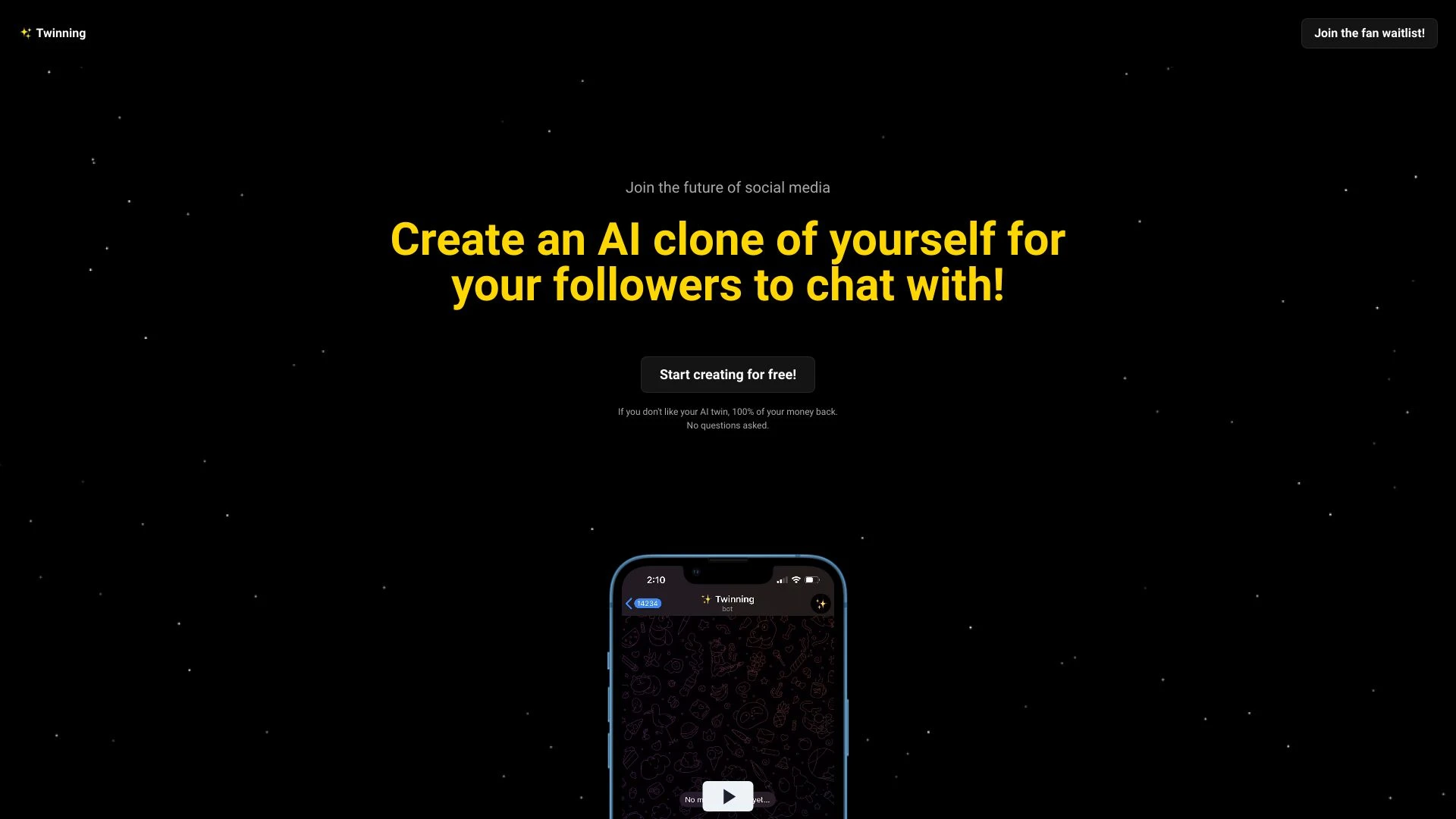 Twinning AI - AI Tool Ocean