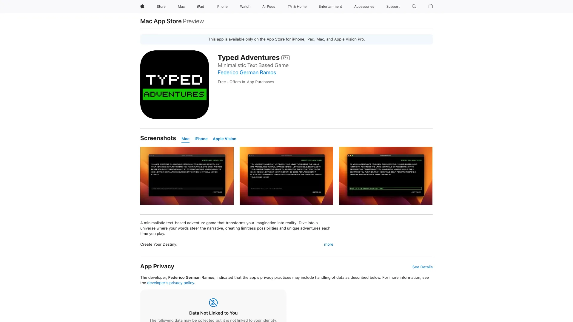 Typed Adventures - AI Tool Ocean