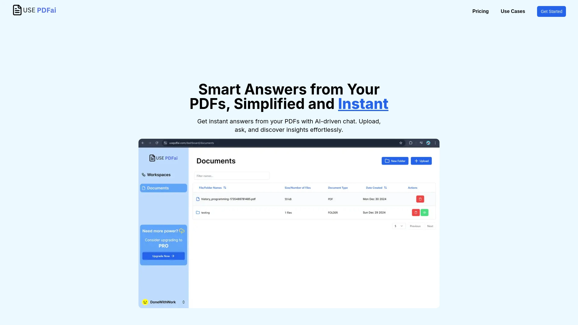 UsePdfAi - AI Tool Ocean