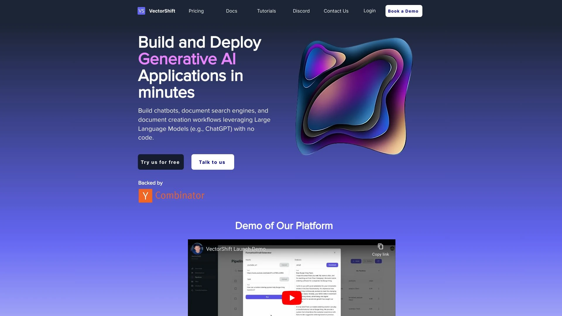 VectorShift - AI Tool Ocean