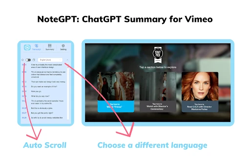 Vimeo Summary Generator Chrome Extension - Chrome Extension - AI Tool Ocean