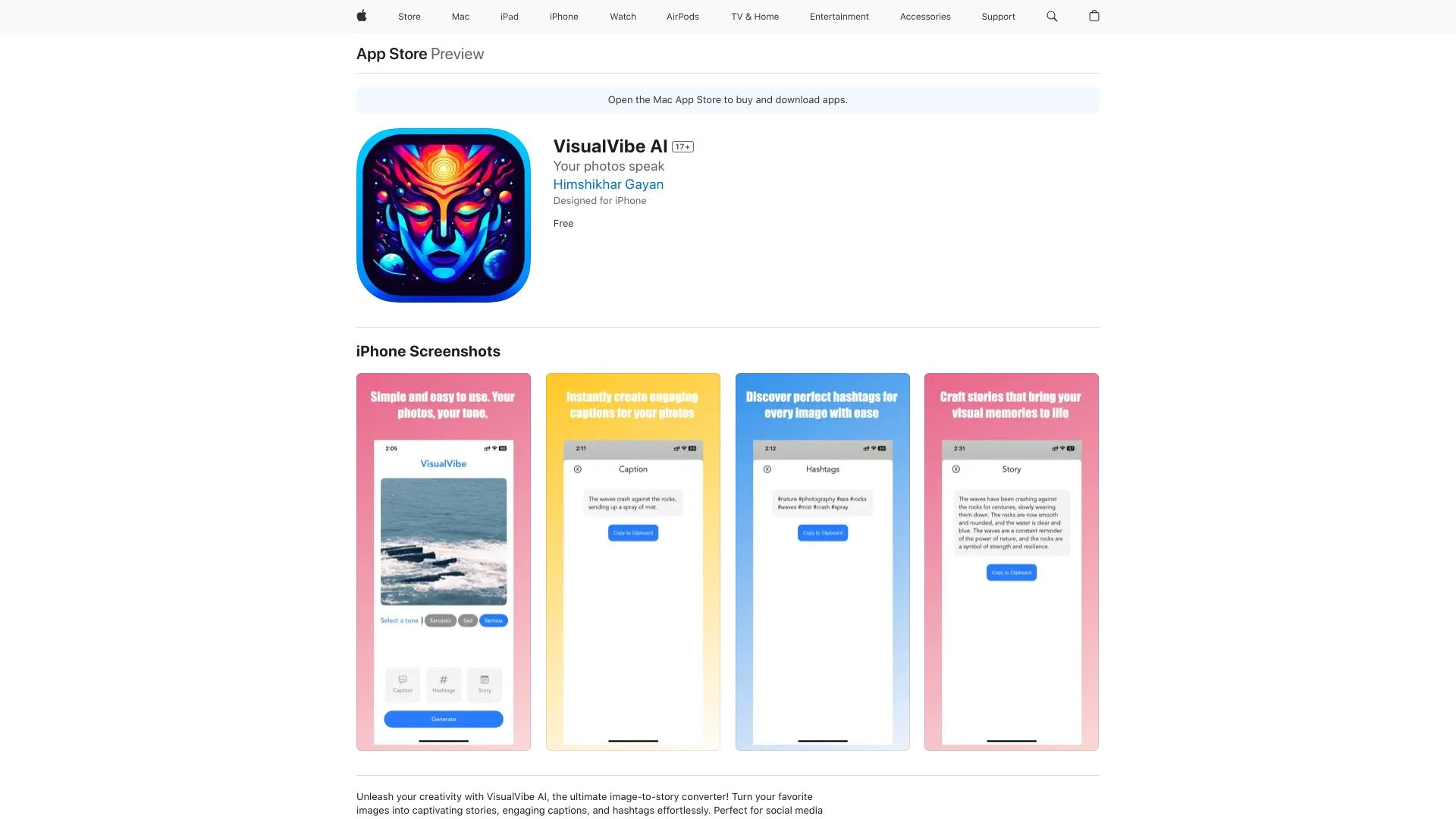 VisualVibe AI - AI Tool Ocean