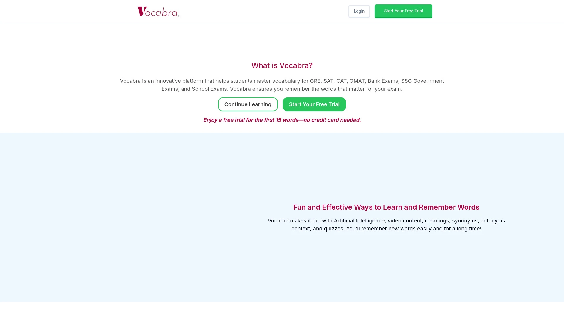 Vocabra - AI Tool Ocean