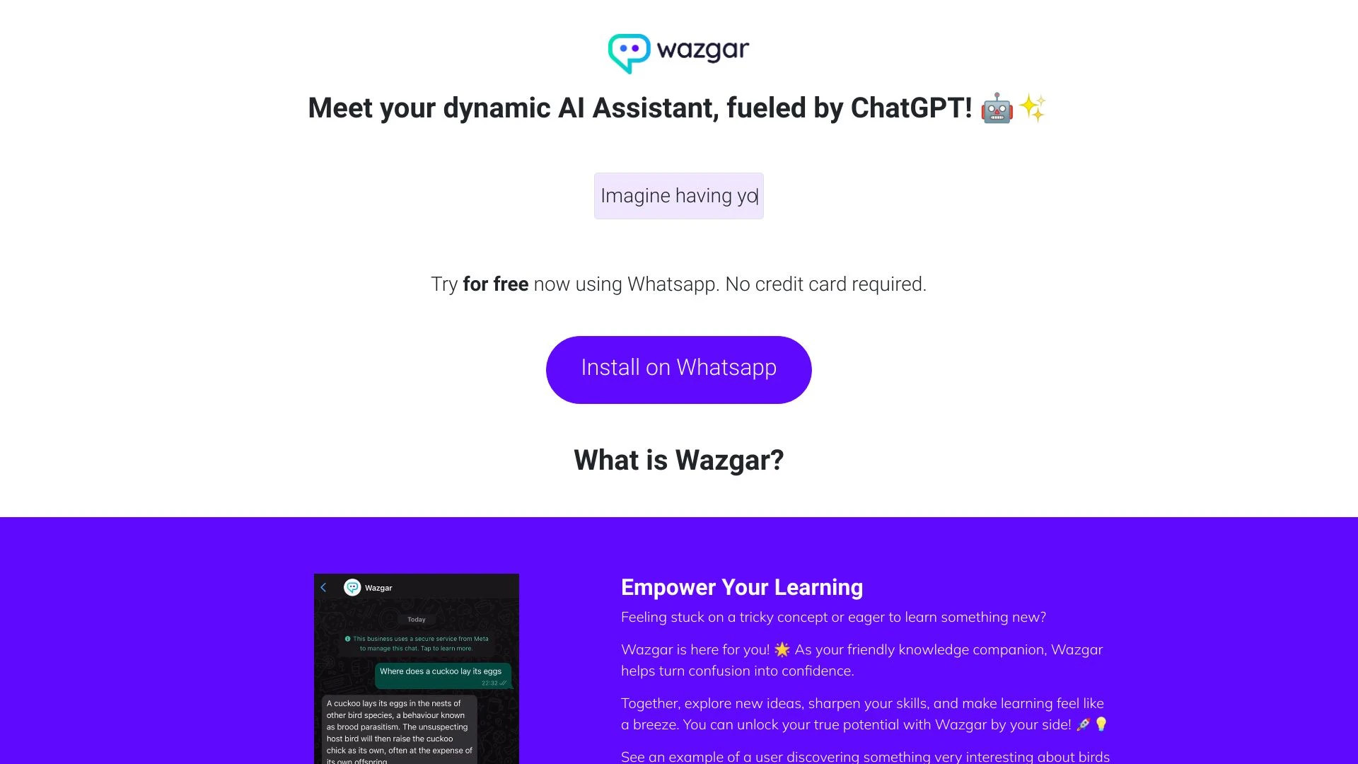 Wazgar - AI Tool Ocean