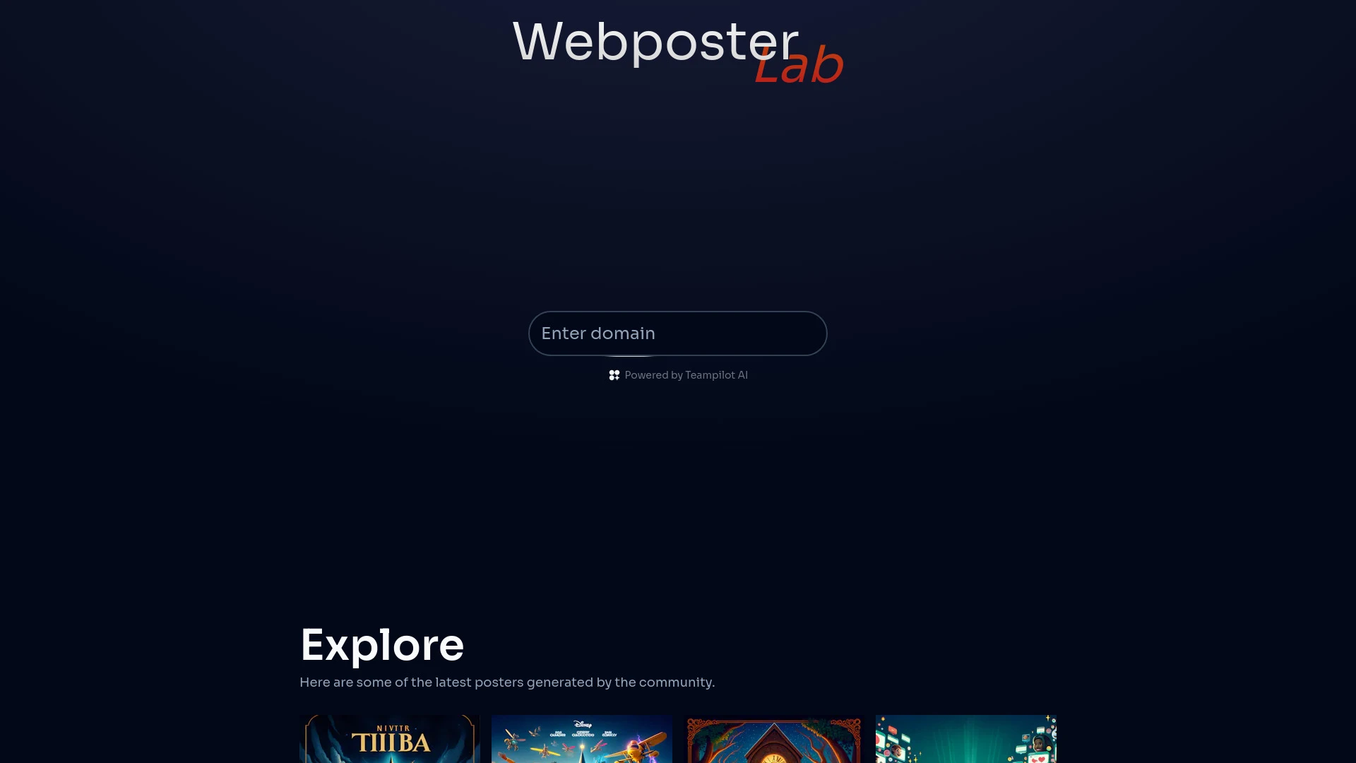 Webposter Lab - AI Tool Ocean