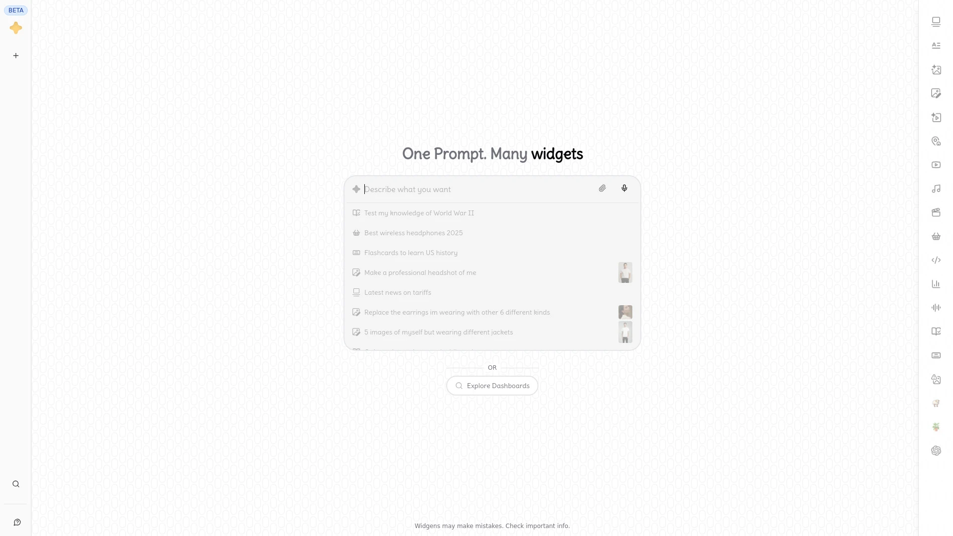 Widgens - AI Tool Ocean