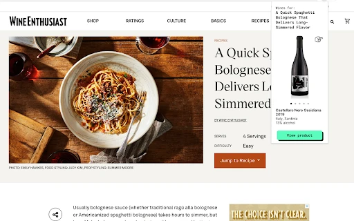 Wine Pair by SommifyAI - Chrome Extension - AI Tool Ocean