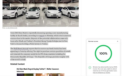 Winston AI - Chrome Extension - AI Tool Ocean