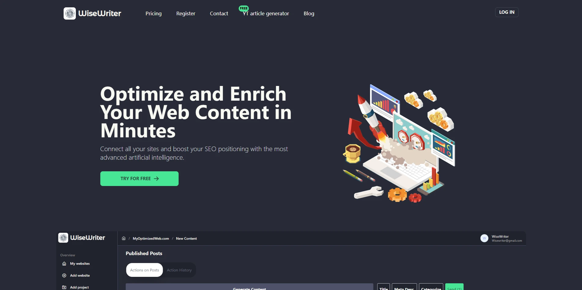 WiseWriter - AI Tool Ocean