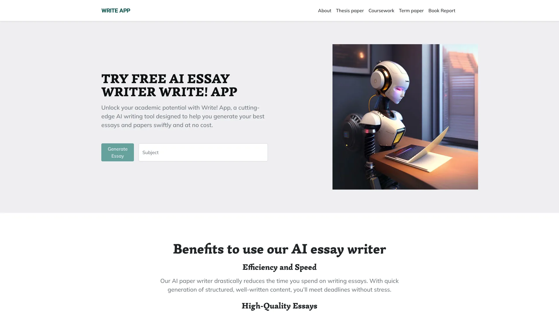 WriteApp - AI Tool Ocean