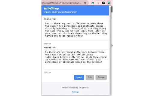 WriteSharp - Chrome Extension - AI Tool Ocean