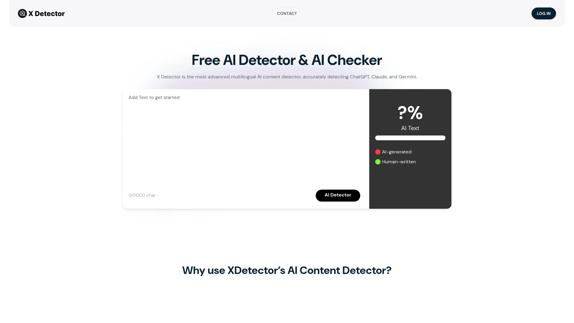 X Detector - AI Tool Ocean